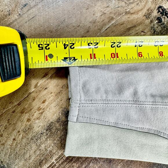 OVATION Riding Pants Tights Knee Inseam Patches Horseback Equestrian Tan 26R - Picture 13 of 15